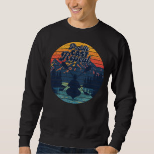 Sweatshirt Pêche en kayak Rame Crépuscule Rétro