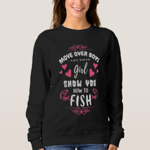 Sweatshirt Pêche Pour Les Filles - Déplacer Les Garçons
