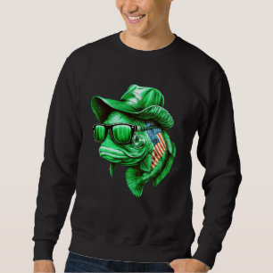 Sweatshirt Pêche Saint Patrick Jour Drapeau Irlandais América