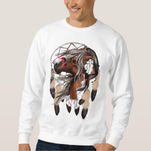 Sweatshirt Peignez la chemise de Dreamcatcher de cheval