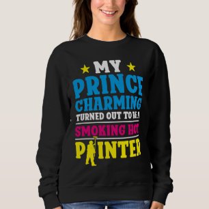 Sweatshirt Peintre Décorateur Copine Femme Mon Prince