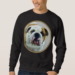 Sweatshirt Peinture Bulldog - Joli Art Original de Chien