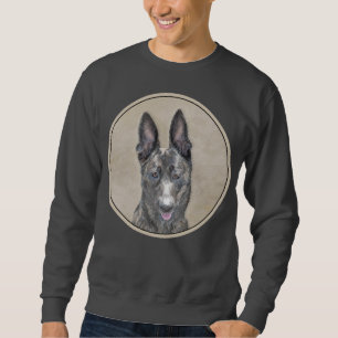 Sweatshirt Peinture de berger hollandais - jolie art original