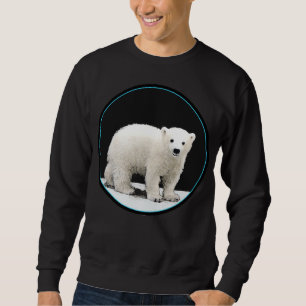 Sweatshirt Peinture de l'ours polaire - Oiginal Wildlife Art