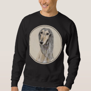 Sweatshirt Peinture de Saluki (Faune) - Cute Original Chien A