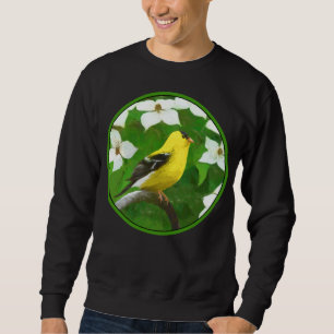 Sweatshirt Peinture Goldfinch - Cute Original Chien Art