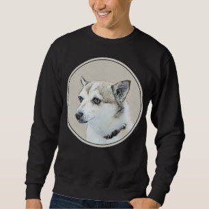 Sweatshirt Peinture norvégienne Lundehund - Art original chie