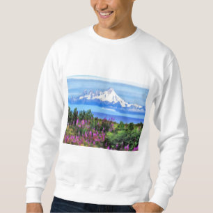 Sweatshirt Peinture sauvage surréelle en Alaska