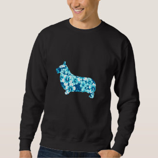 Sweatshirt Pembroke Welsh Corgi Aloha Hawaiian Chien