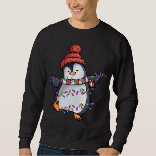 Sweatshirt Penguin Père Noël éclaire le pyjama de Noël mignon