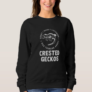 Sweatshirt Penser aux geckos à crête Lézard mignon Faune