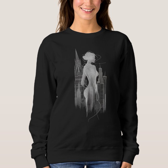 Sweatshirt Perdu dans la ville (Devant)