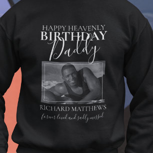 Sweatshirt Père d'Anniversaire paradisiaque   Mémorial photo