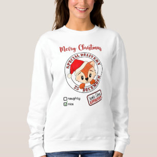 Sweatshirt *~* Père Noël Approuvé Livraison Spéciale Naughty