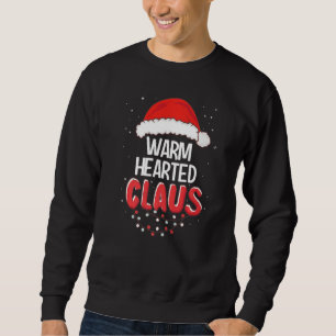Sweatshirt Père Noël au cœur chaud Costume de Noël apparenté