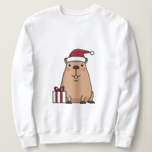 Sweatshirt Père Noël Capybara Holiday Fun