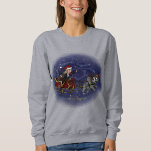 Sweatshirt père Noël Chris & Wilbur Sleigh Ride Femme