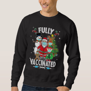 Sweatshirt Père Noël Et Ses Amis Portent Un Masque