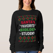 Père Noël Favori Biologie étudiant Noël laid