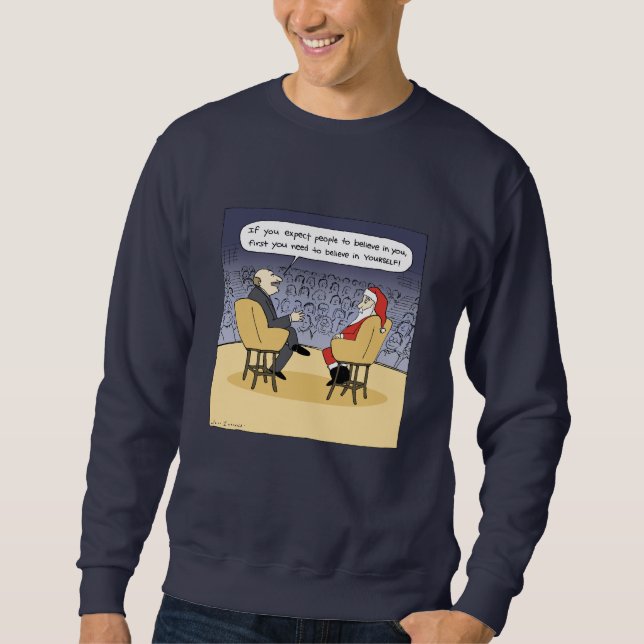Sweatshirt Père Noël reçoit quelques conseils (Devant)