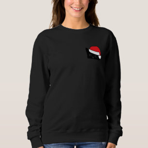 Sweatshirt Père Noël Sournois Chat Meowy Famille Catmas Assor