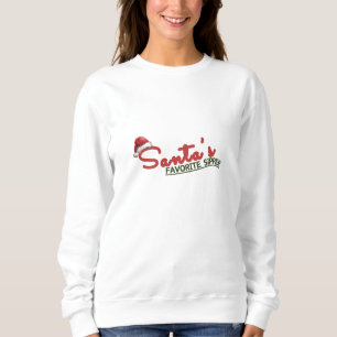 Sweatshirt Père Noël's Favori Sipper Holiday Design
