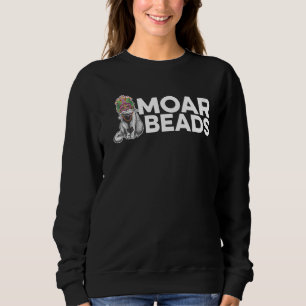 Sweatshirt Perles Moar perle perle perlage main pointillé