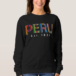 Sweatshirt Pérou 1821 Andes Textiles Hommes Femmes Tee