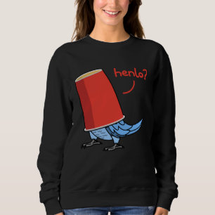 Sweatshirt Perroquet dans une tasse Henlo I Perruche bleue a