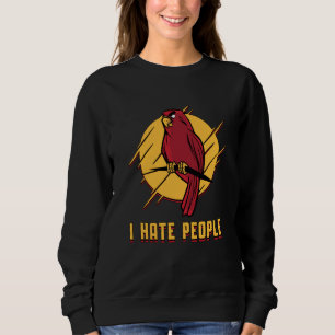 Sweatshirt Perroquet Oiseau Je Déteste Personnes Oiseaux Anim