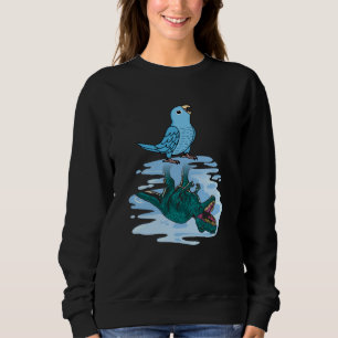 Sweatshirt Perroquet & Rex Réflexion I Perruche bleue