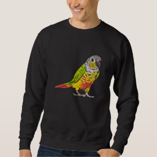 Sweatshirt Perroquet vert à la joue 1