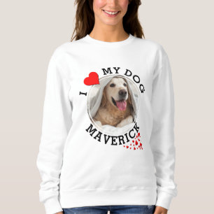Sweatshirt Personnalisé J'AIME MON CHIEN