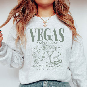 Sweatshirt Personnalisé Las Vegas Bachelorette Party