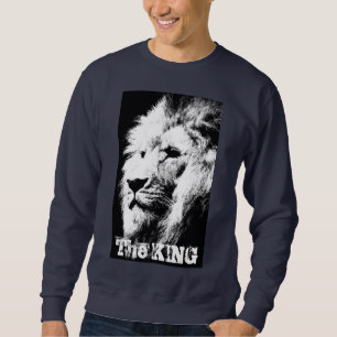 Sweatshirt Personnalisé Le Roi Moderne Pop Art Lion Head Homm