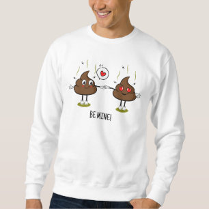 Sweatshirt Personnalisé Poop Emoji Love Couple