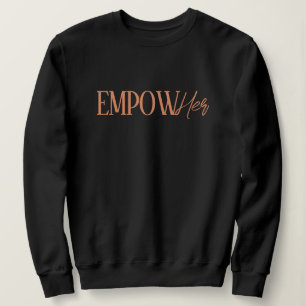 Sweatshirt Personnalisez Retro 70's Thème Orange Empow