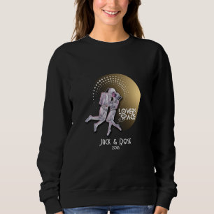 Sweatshirt Personnalisez vos amoureux dans le design spatial
