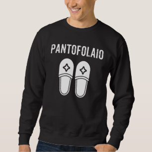 Sweatshirt Personnes En Chaussures À La Maison