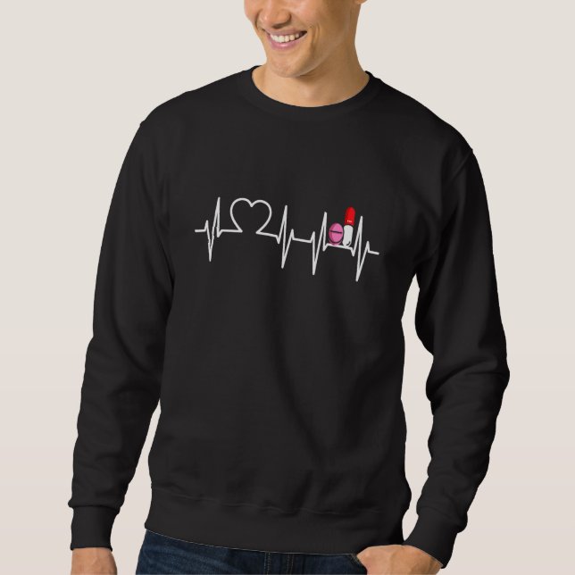 Sweatshirt Pharmacie Technicien En Coeur Cpht Pharmacist Tech (Devant)