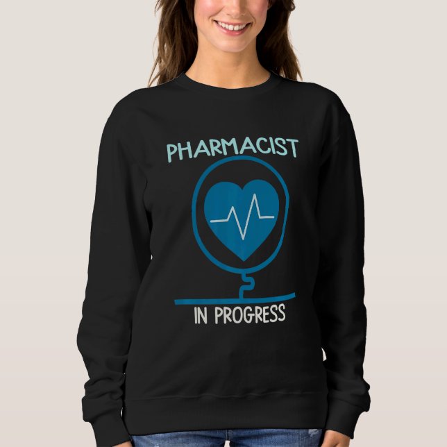 Sweatshirt Pharmacien Mens En Cours Pharmacologie Futur Me (Devant)