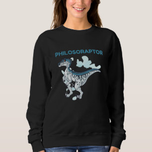 Sweatshirt Philosophe Philosophe raptor Dino  Hommes Femmes