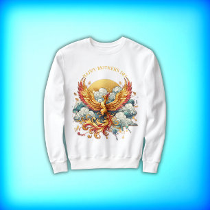 Sweatshirt Phoenix dans les nuages Bonne fête des mères
