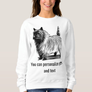 Sweatshirt Photo de famille de chat noir blanc personnalisé p