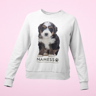 Sweatshirt Photo personnalisée avec le nom de votre chien