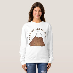 Sweatshirt Pic de la perfection Neige plafonnée Montagne grim