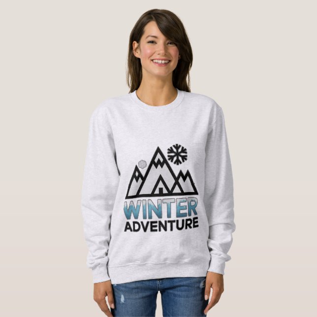 Sweatshirt Pics d'hiver (Devant entier)