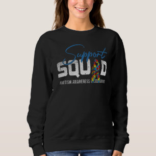 Sweatshirt Pièce de puzzle de ruban de l'équipe de soutien de