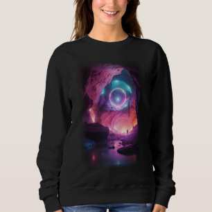 Sweatshirt Pierre brillante 3D rose