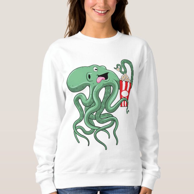 Sweatshirt Pieuvre au popcorn (Devant)